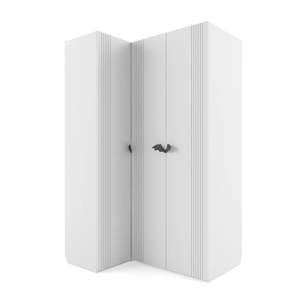 Шкаф угловой правый Мишель Белый 1