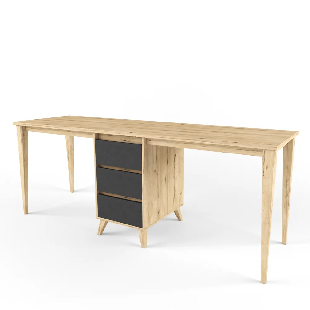 Стол на 2 рабочих места «2+2» серый