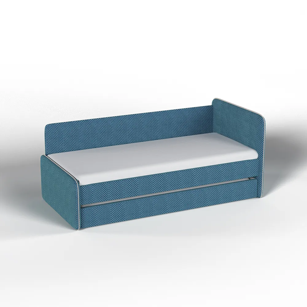 Тахта мягкая Айрис велюр CITUS голубой с доп. спальным местом 1