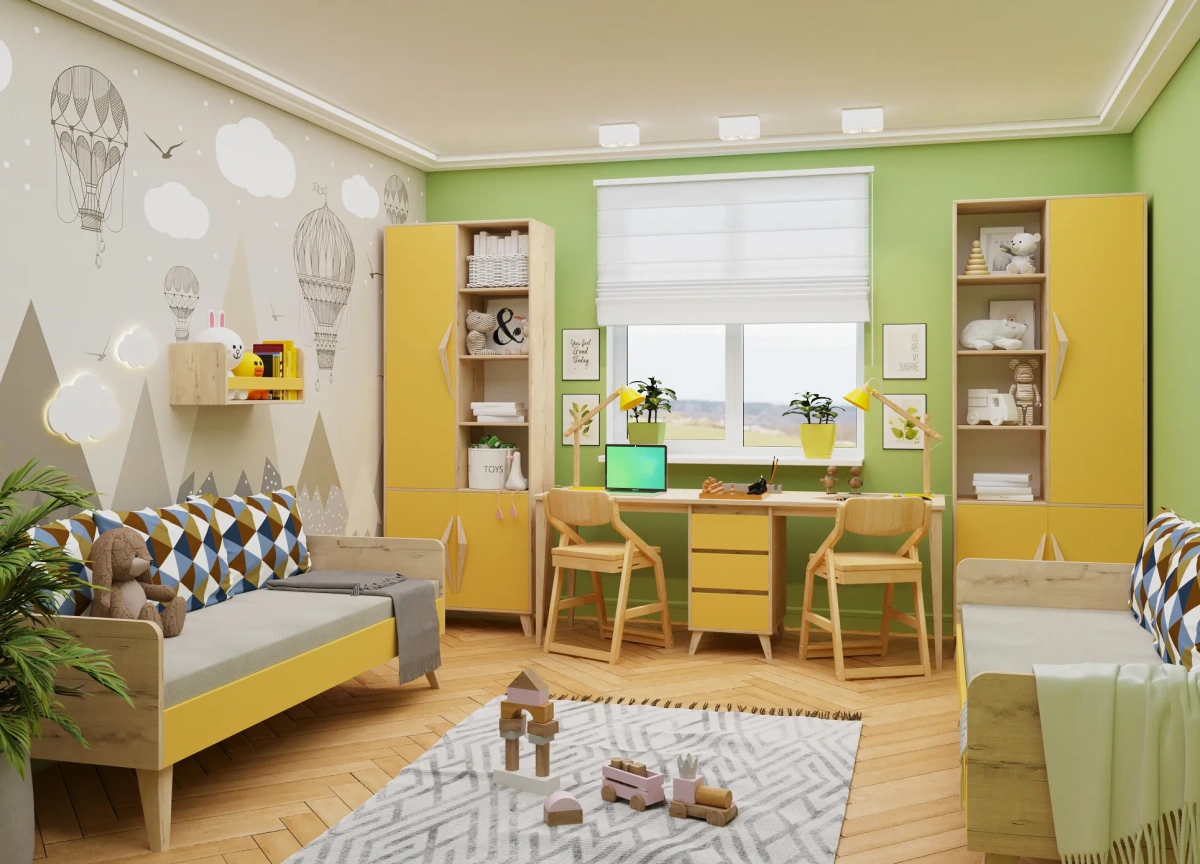 Детский гарнитур «Сан-Леон для двоих» 1