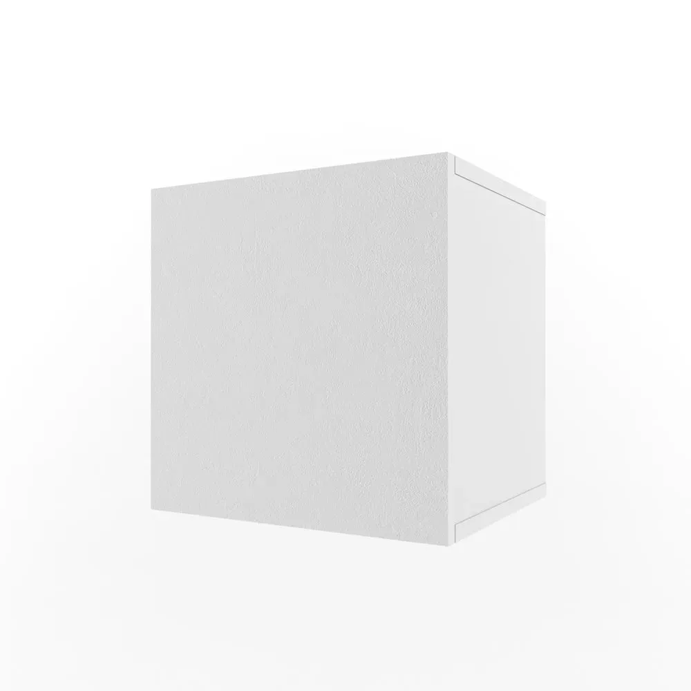 Полка Куб с фасадом белая 1