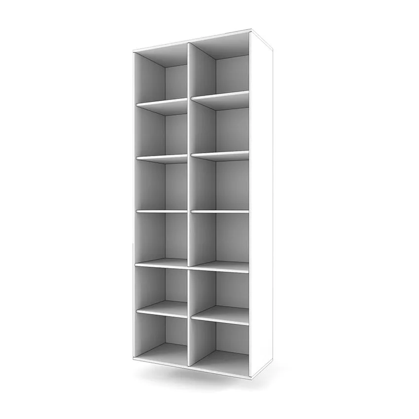 Стеллаж широкий левый «2+2 Лайт» серый 2