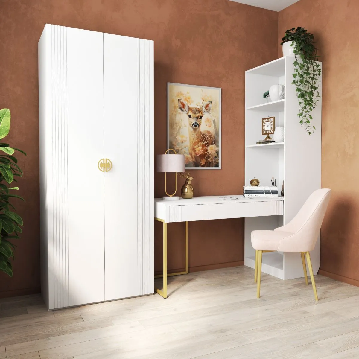 Белый уголок школьника «Мишель» 1