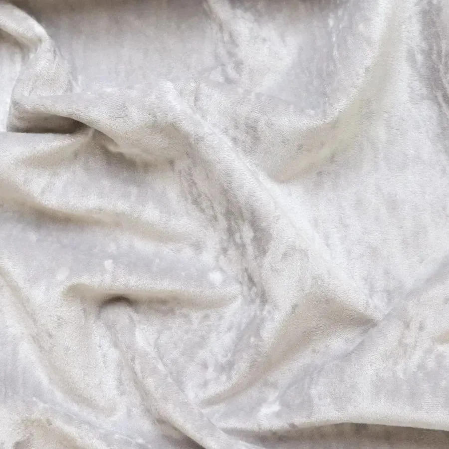 img-Стул «Мишель» Плюш белый на серых ножках 2