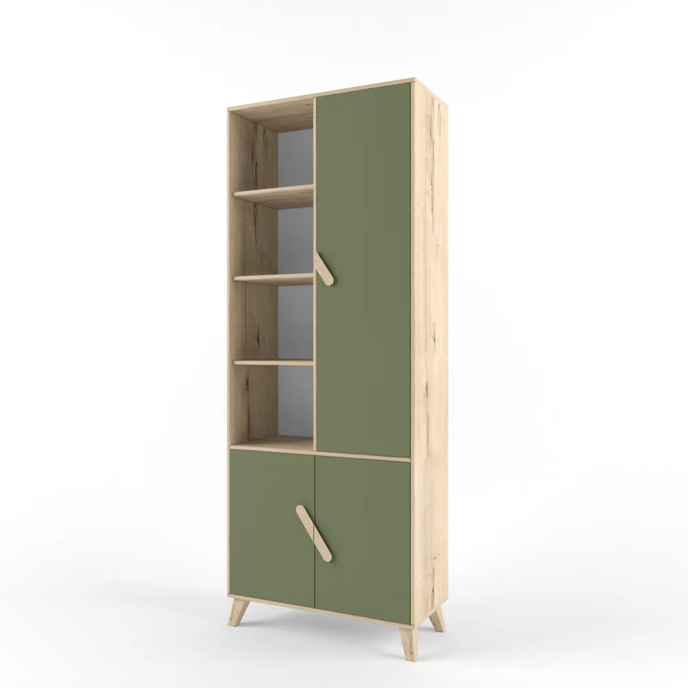  Стеллаж широкий  Дуб Ирландский 1