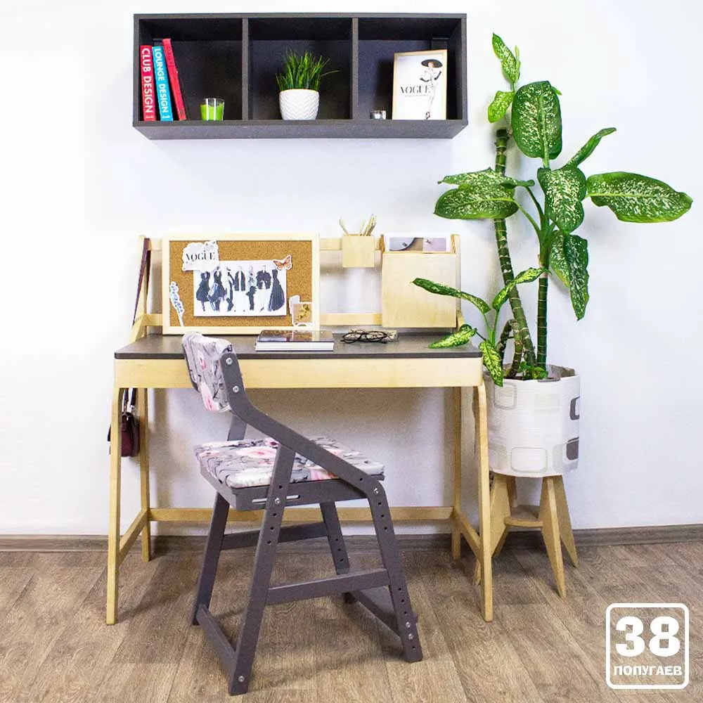 Полка 3 куба серая 5