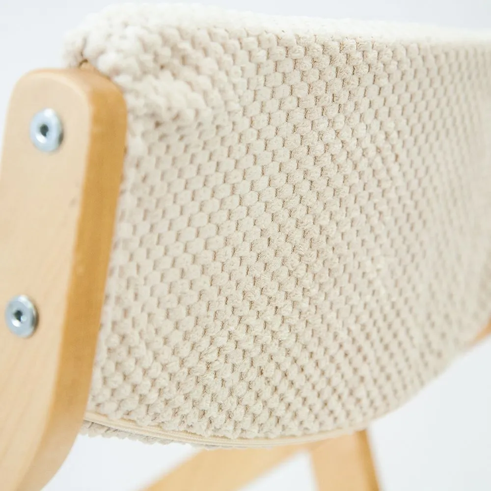 img-Чехол для стула Робин WOOD велюр белый 4