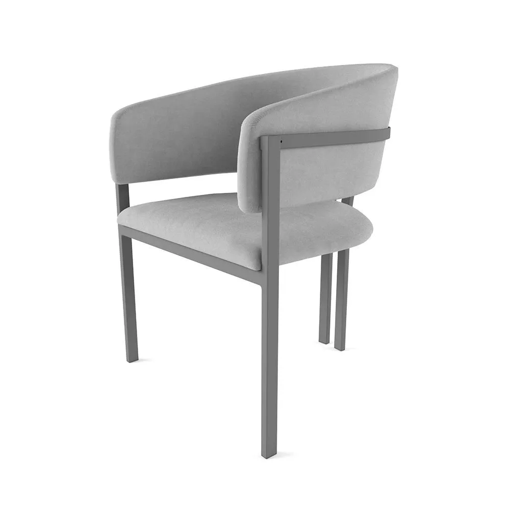 img-Стул «Мишель» Светло-серый на серых ножках 1
