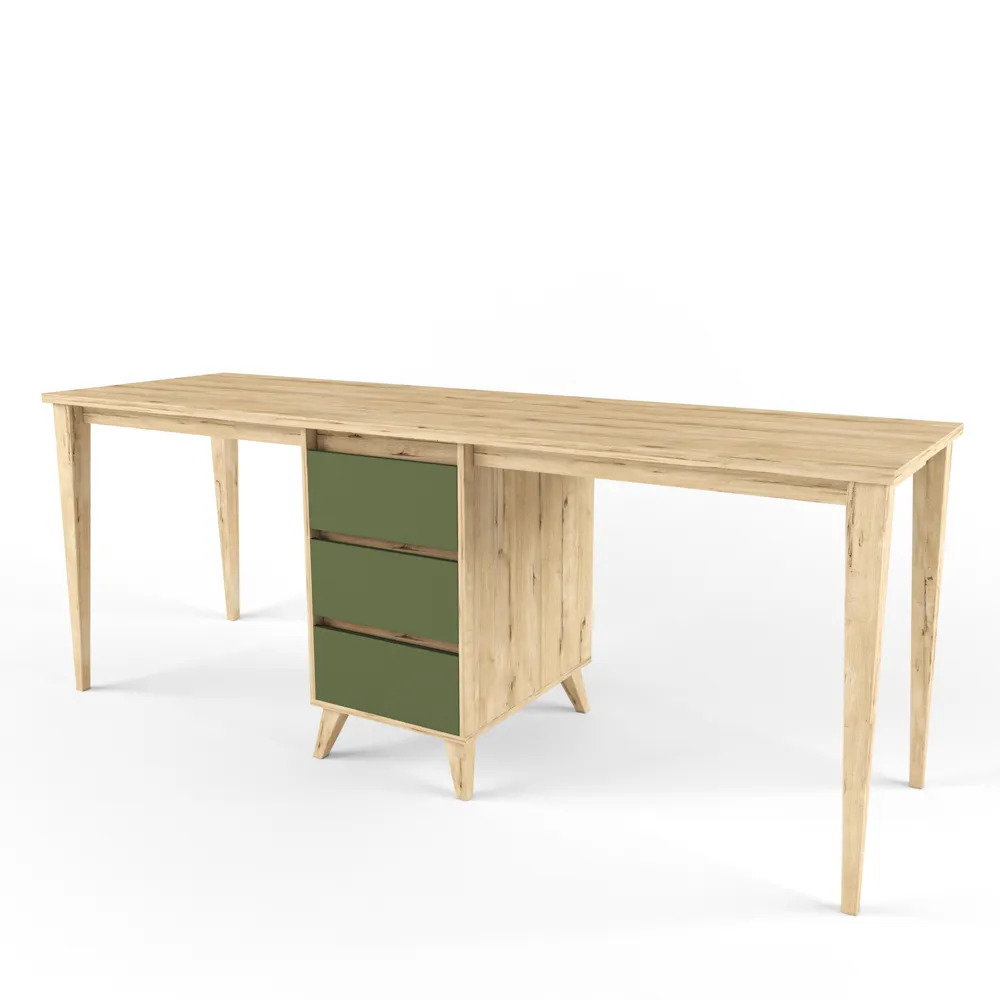 Стол на 2 рабочих места «2+2» олива