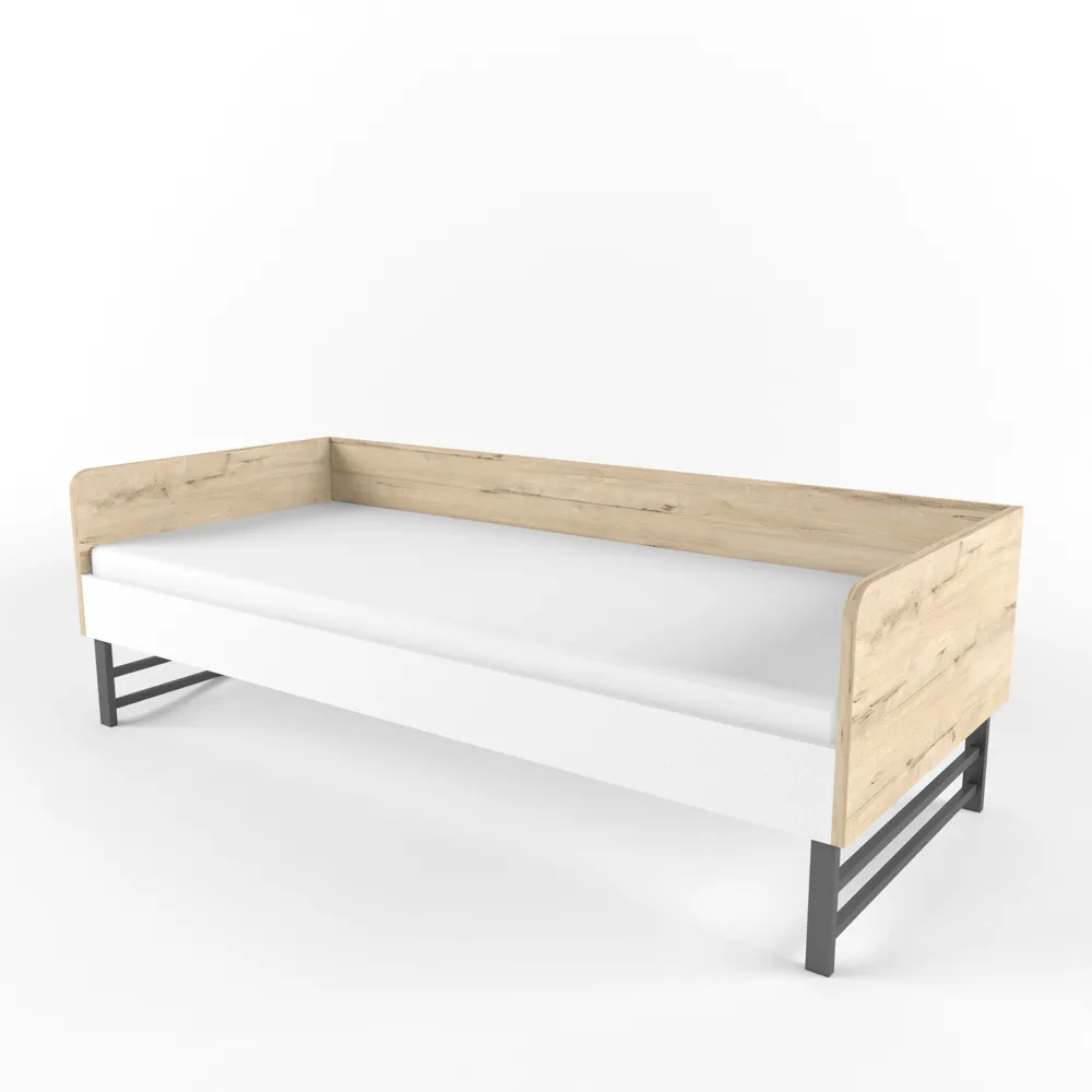 Кровать на ножках «2+2» белая