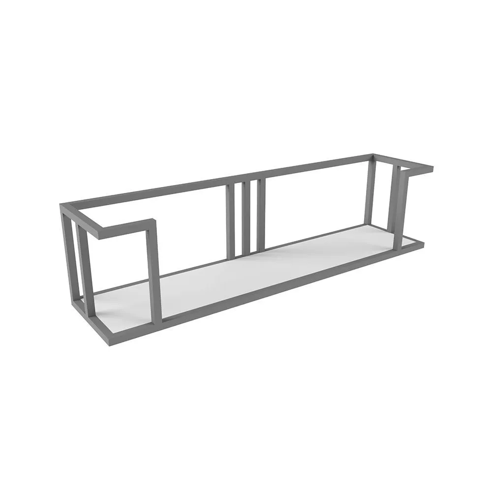 Полка Ар-деко Белый Серый