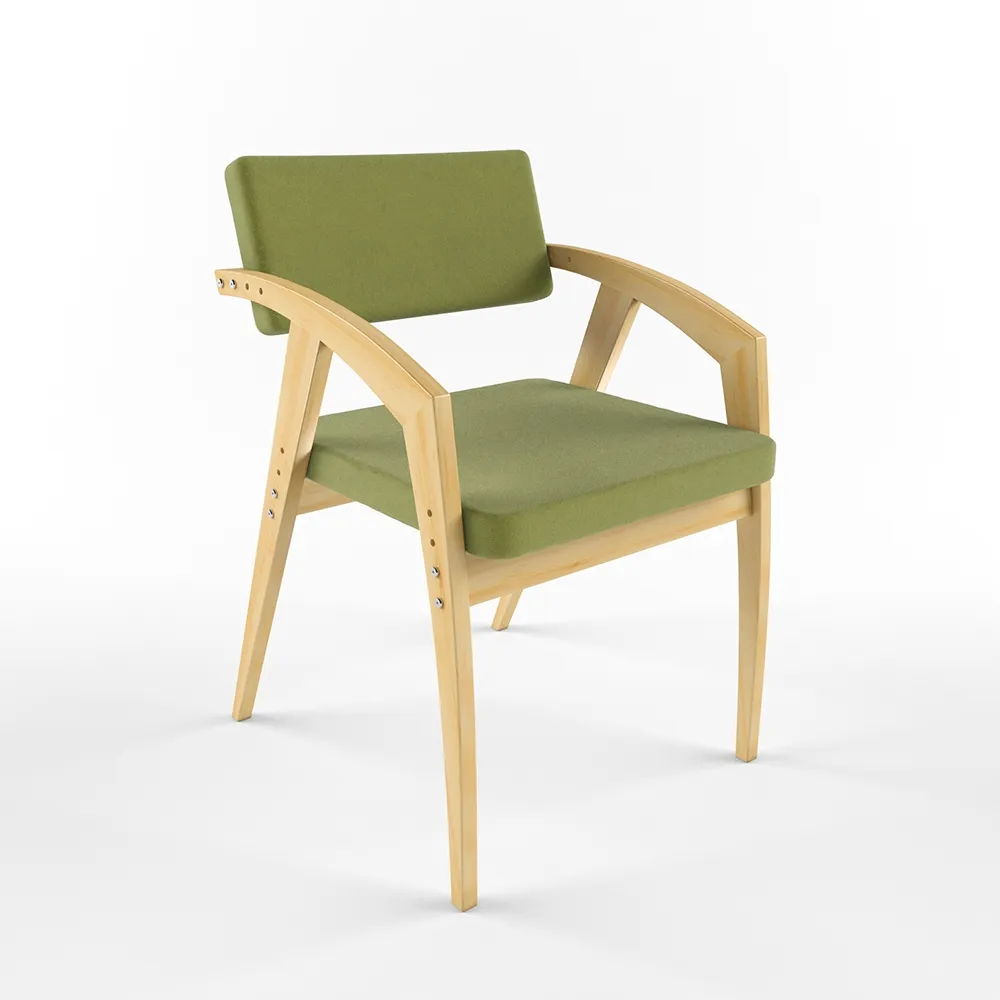 img-Стул регулируемый «Бруно» Микровелюр олива 1