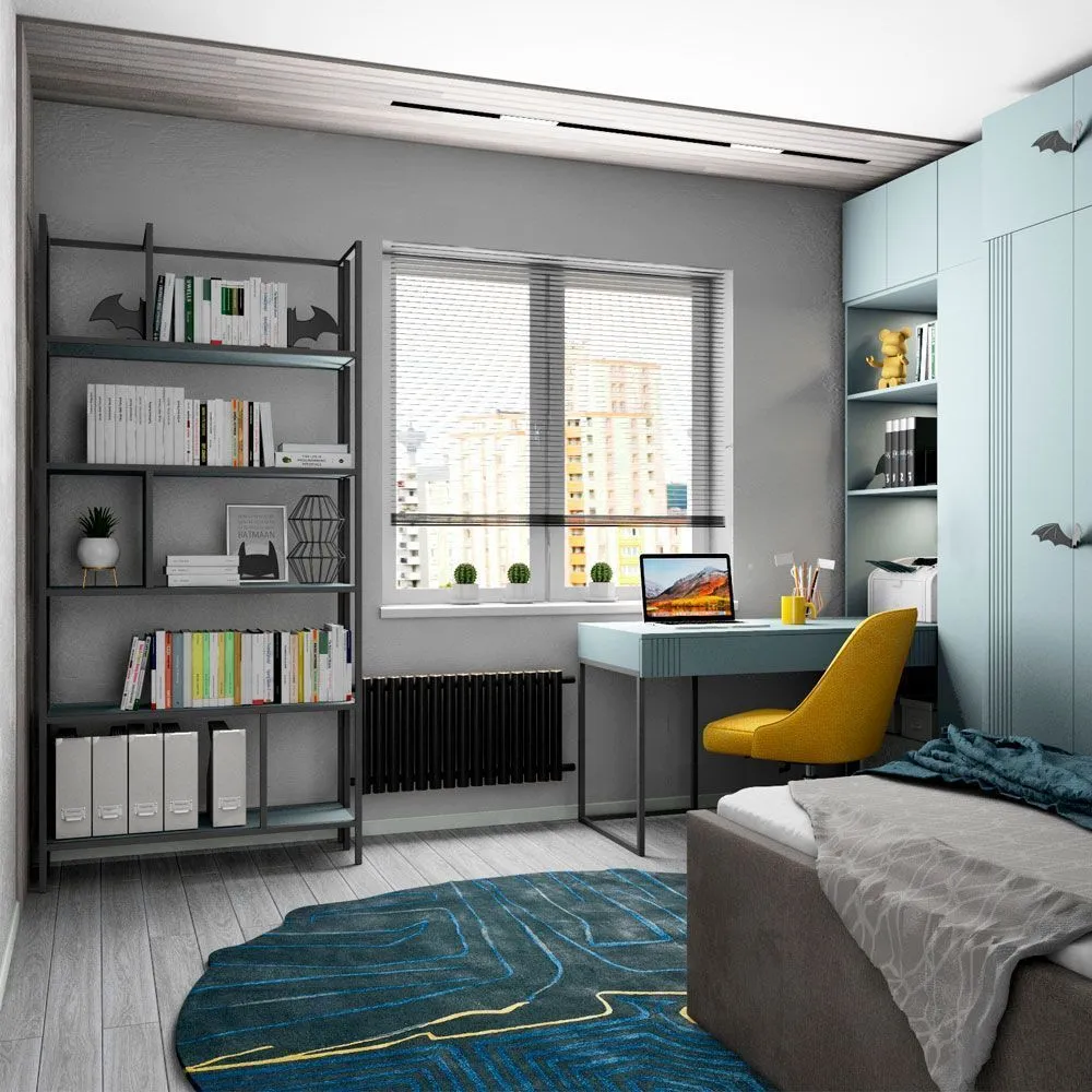 img-Стеллаж-перегородка Мишель Фрост Серый 2