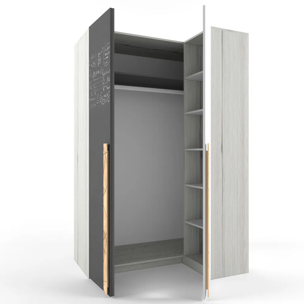 Шкаф угловой Левый «Гармошка» слева 2