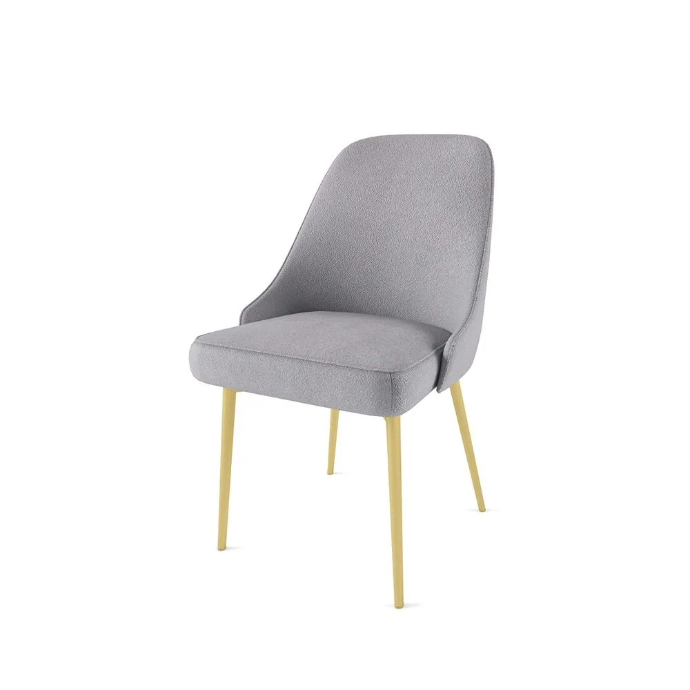 Стул «Афродита» Светло-серый / Золотые ножки 1