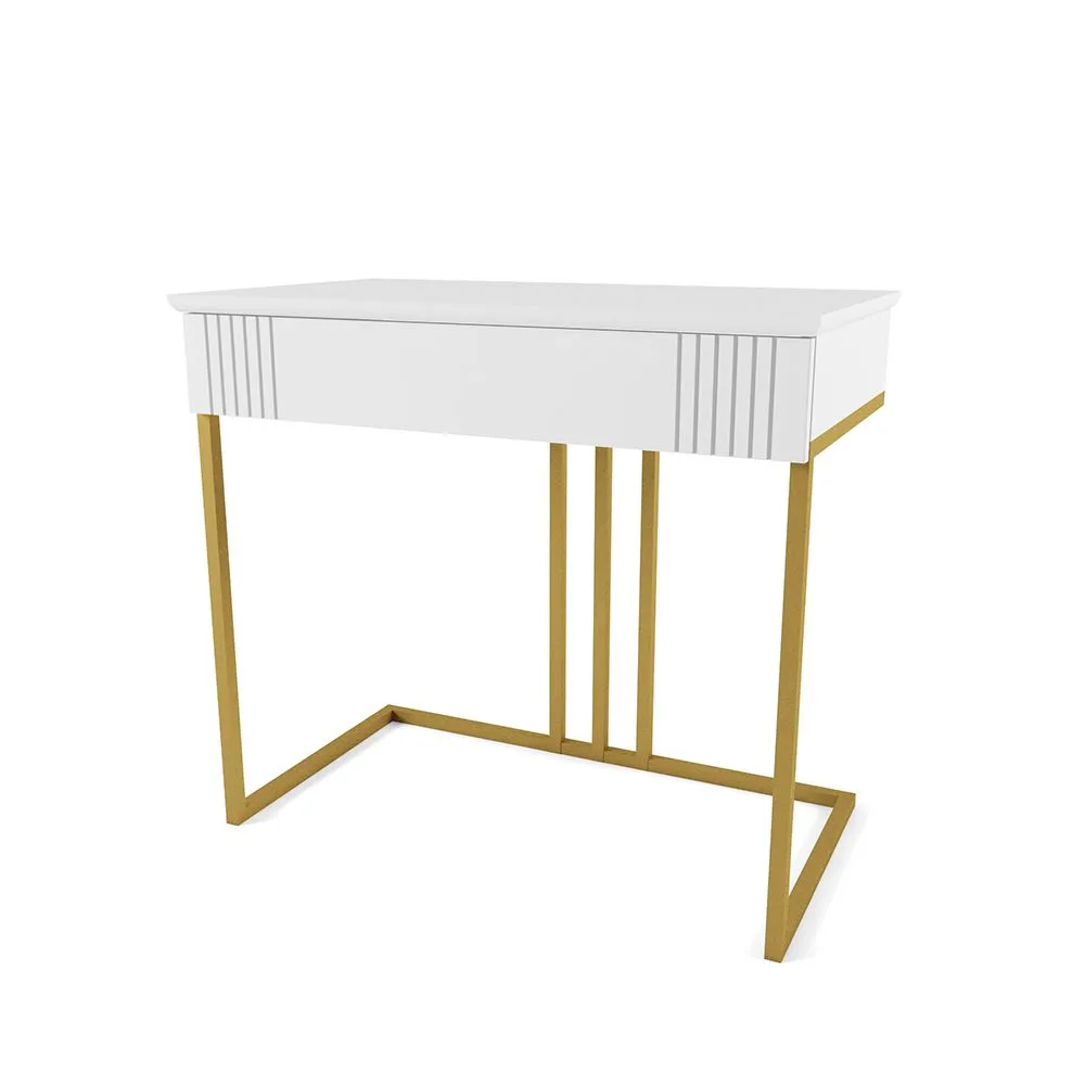 img-Столик туалетный Мишель Белый Золото 1