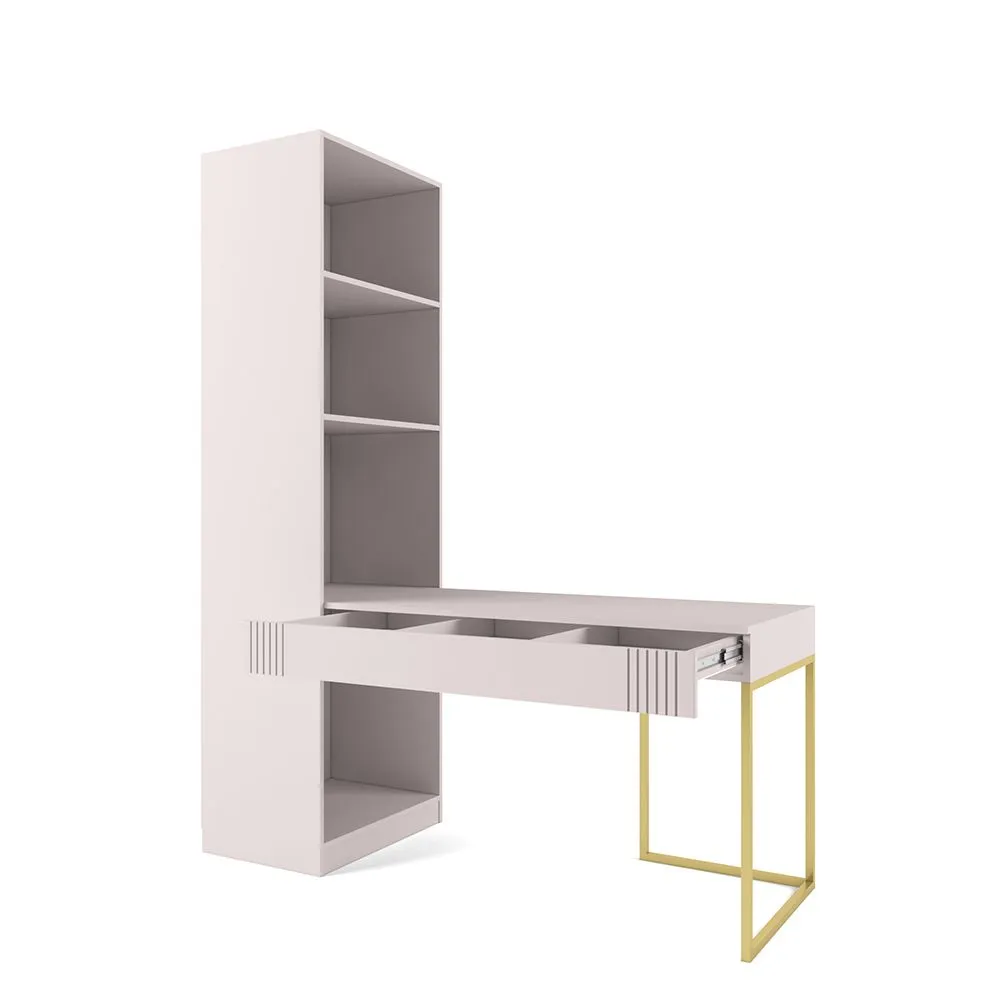 img-Стол со стеллажом Мишель Галатея Золото 2
