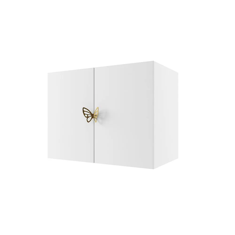 img-Антресоль 60 для книжного шкафа Мишель Белый золото 1