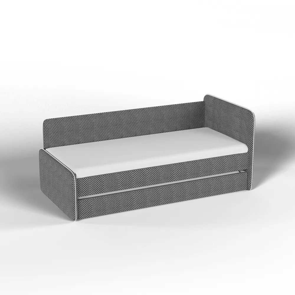 Тахта мягкая Айрис велюр CITUS темно-серый с доп. спальным местом 1