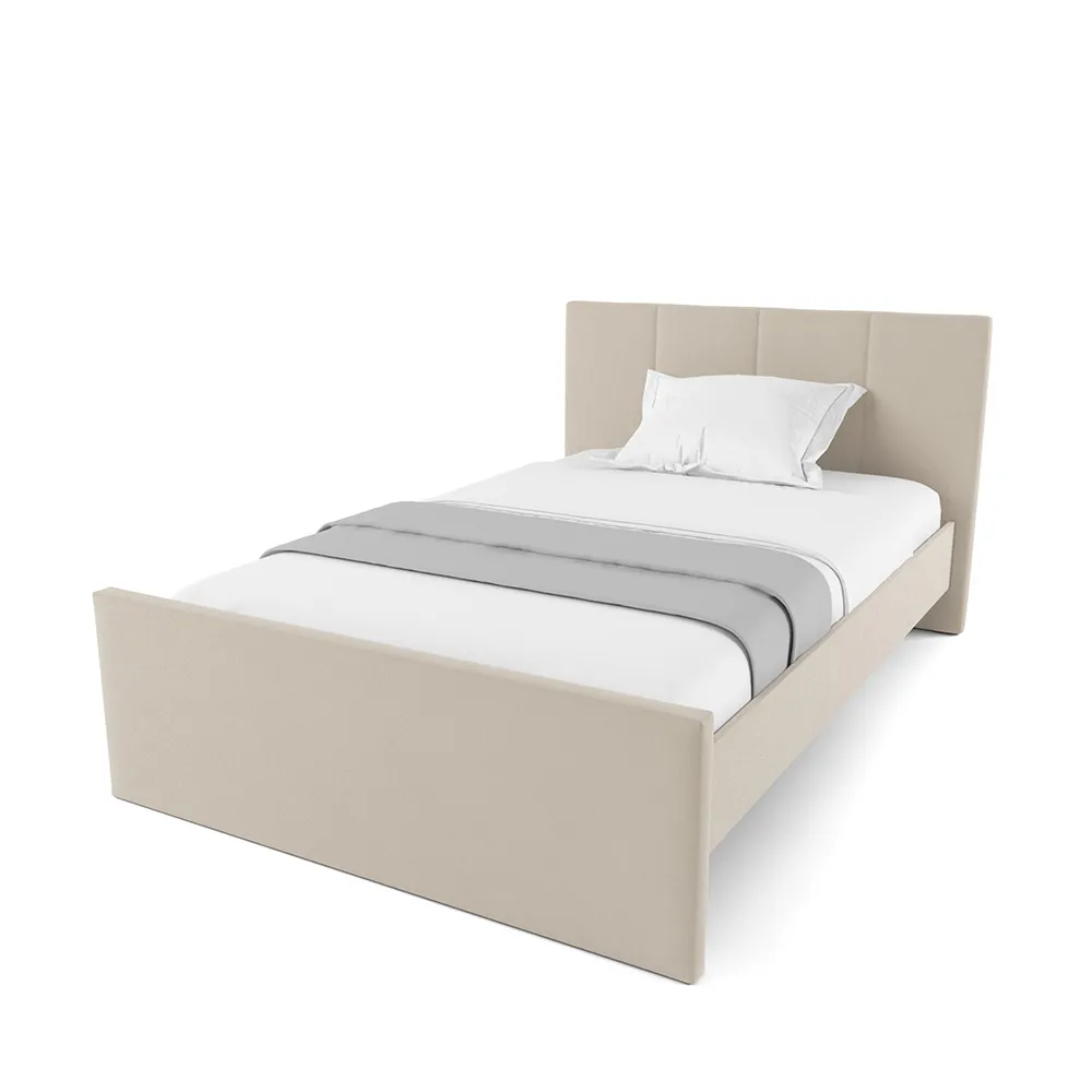 Кровать Мягкая Островная Мишель Бежевая 1200 1