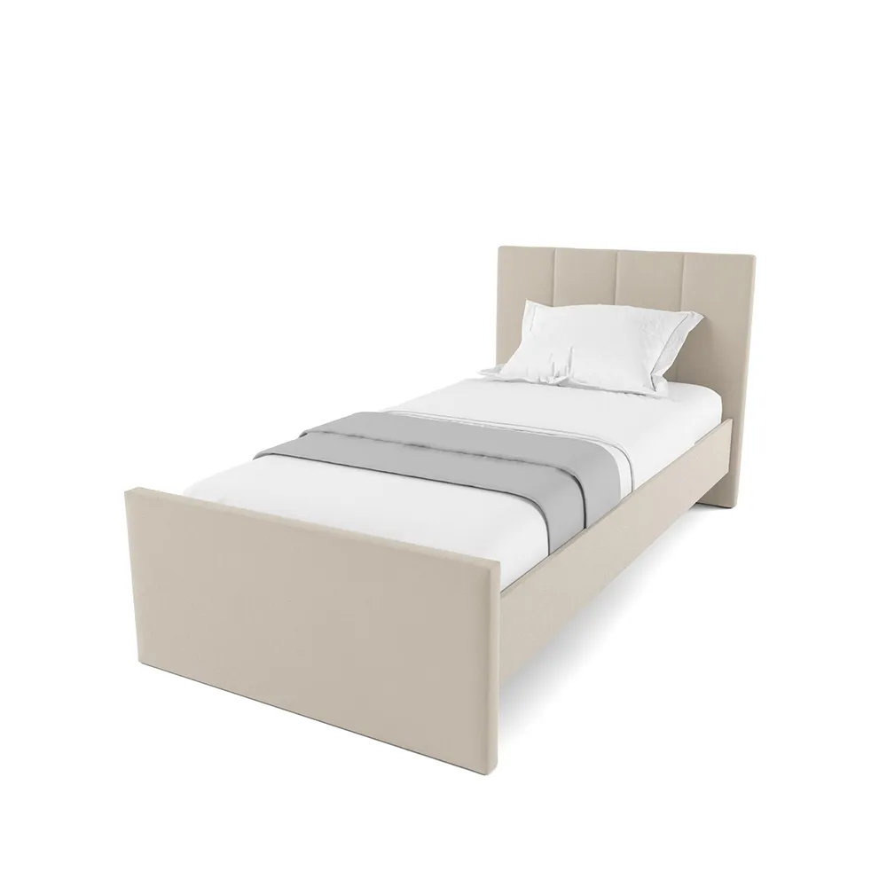 Кровать Мягкая Островная Мишель Бежевая 900