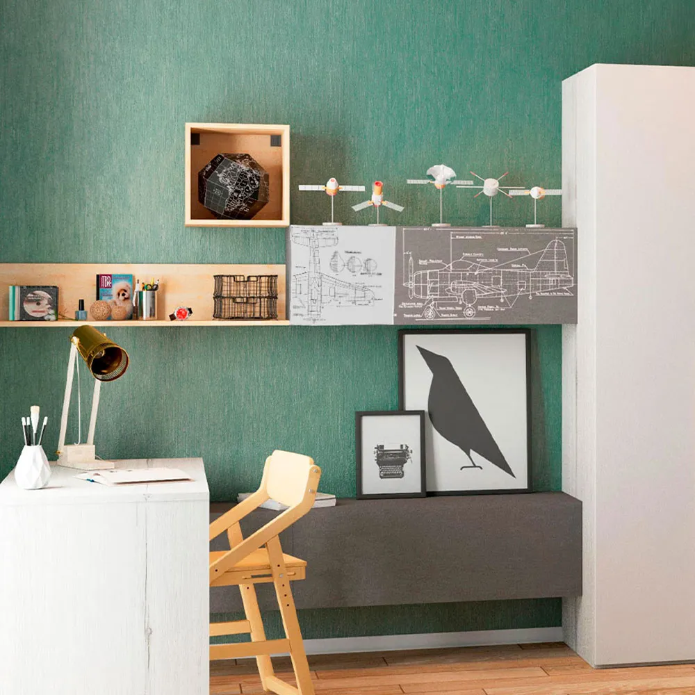 Полка куб с фасадом белая печать «Авиатор» 3