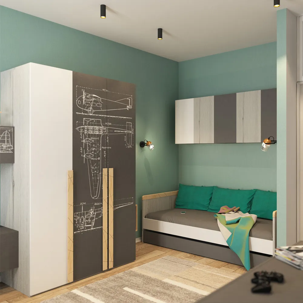 Шкаф с фотопечатью «Авиатор» 6