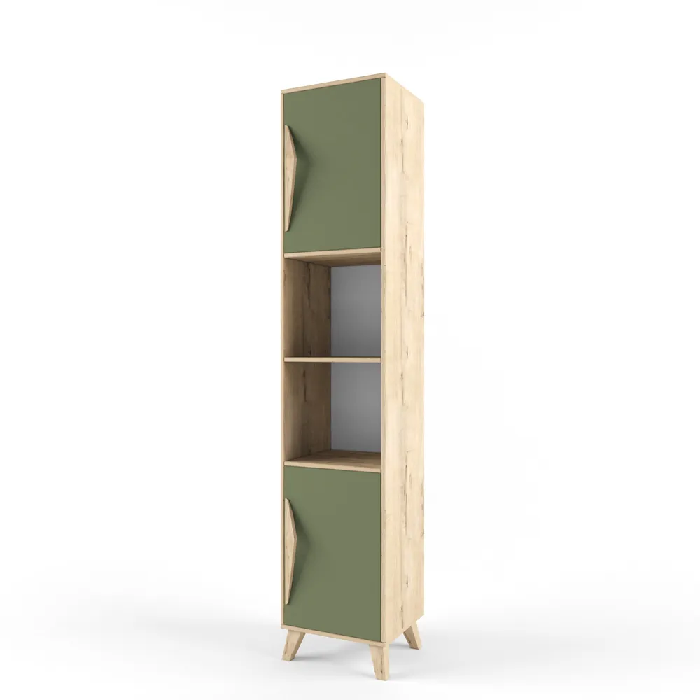 Стеллаж узкий правый «2+2» олива 1