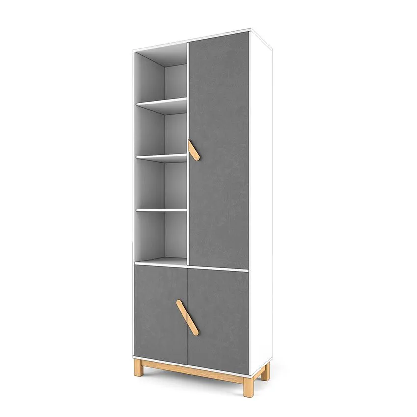 Стеллаж широкий правый «2+2 Лайт» серый 1