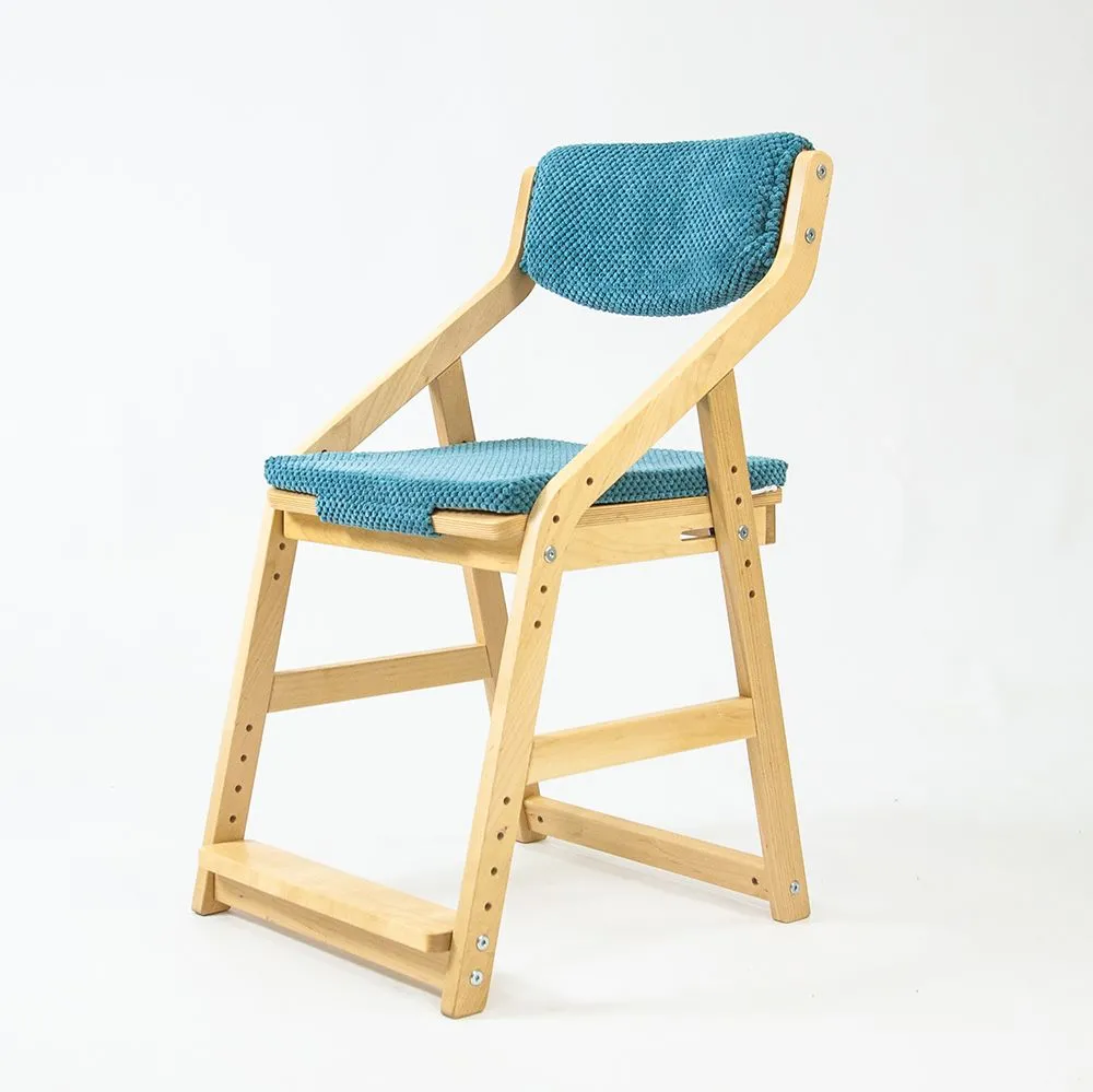 img-Чехол для стула Робин WOOD велюр голубой 2