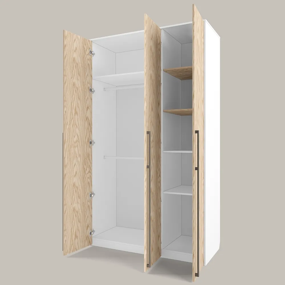 Шкаф 3х створчатый Тури Белый 2