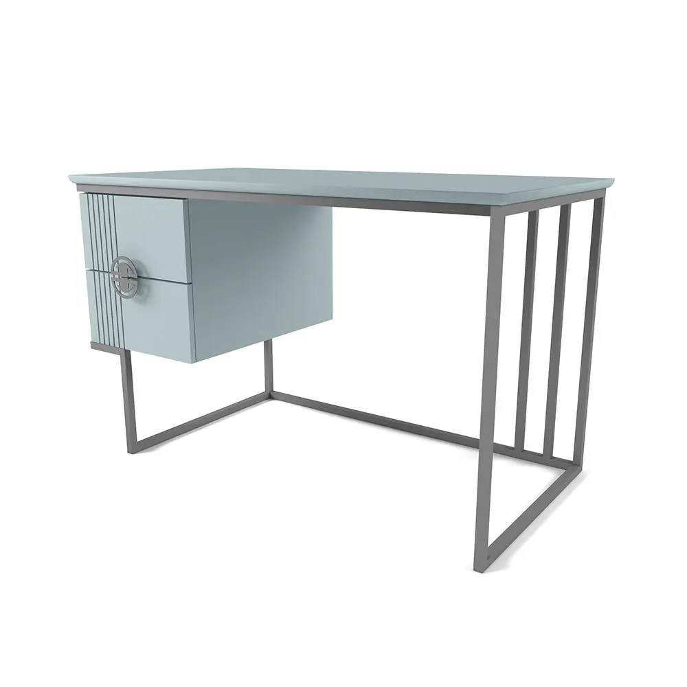 img-Стол с тумбой Мишель Фрост Серый 1