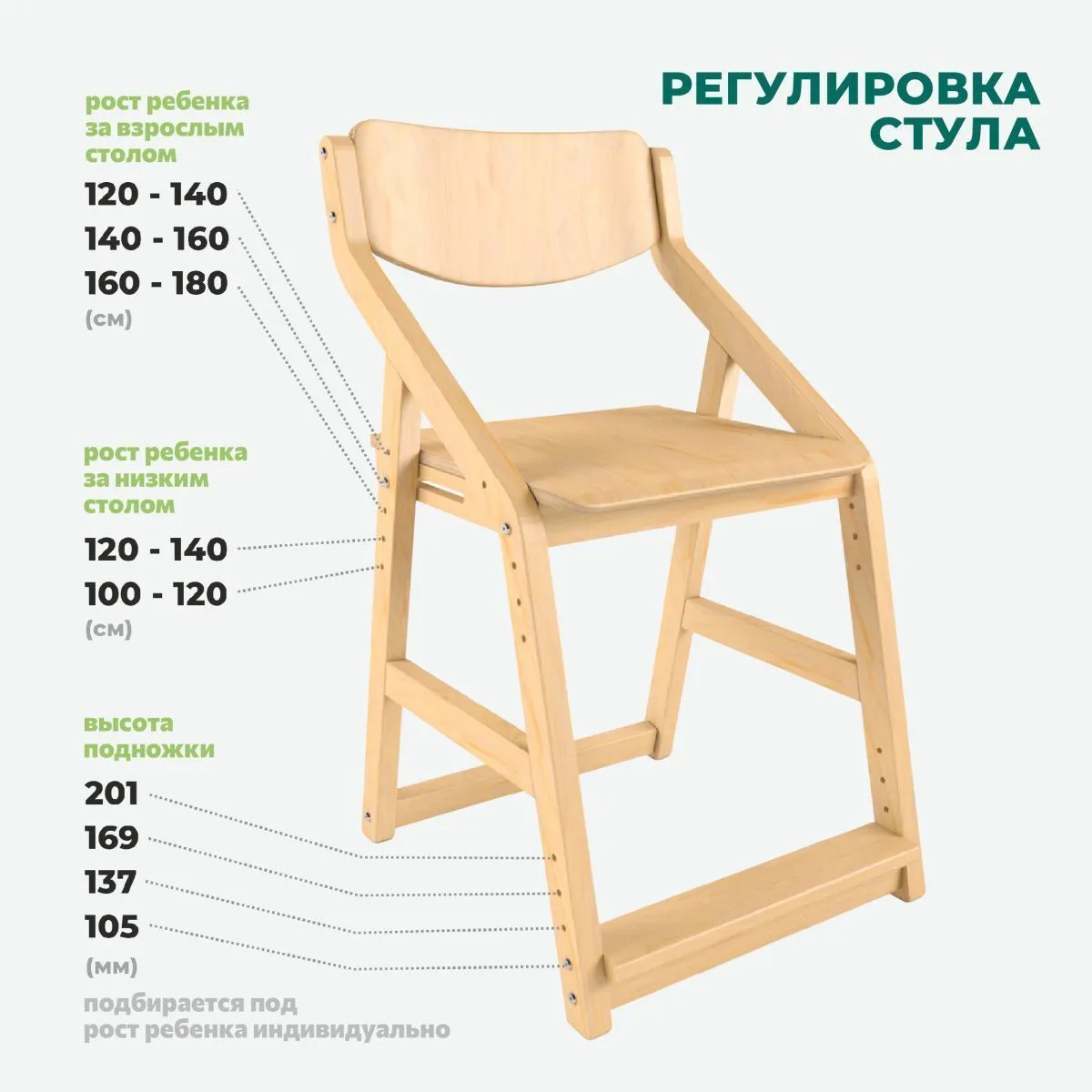 Стул растущий + чехол «Зайка» 8