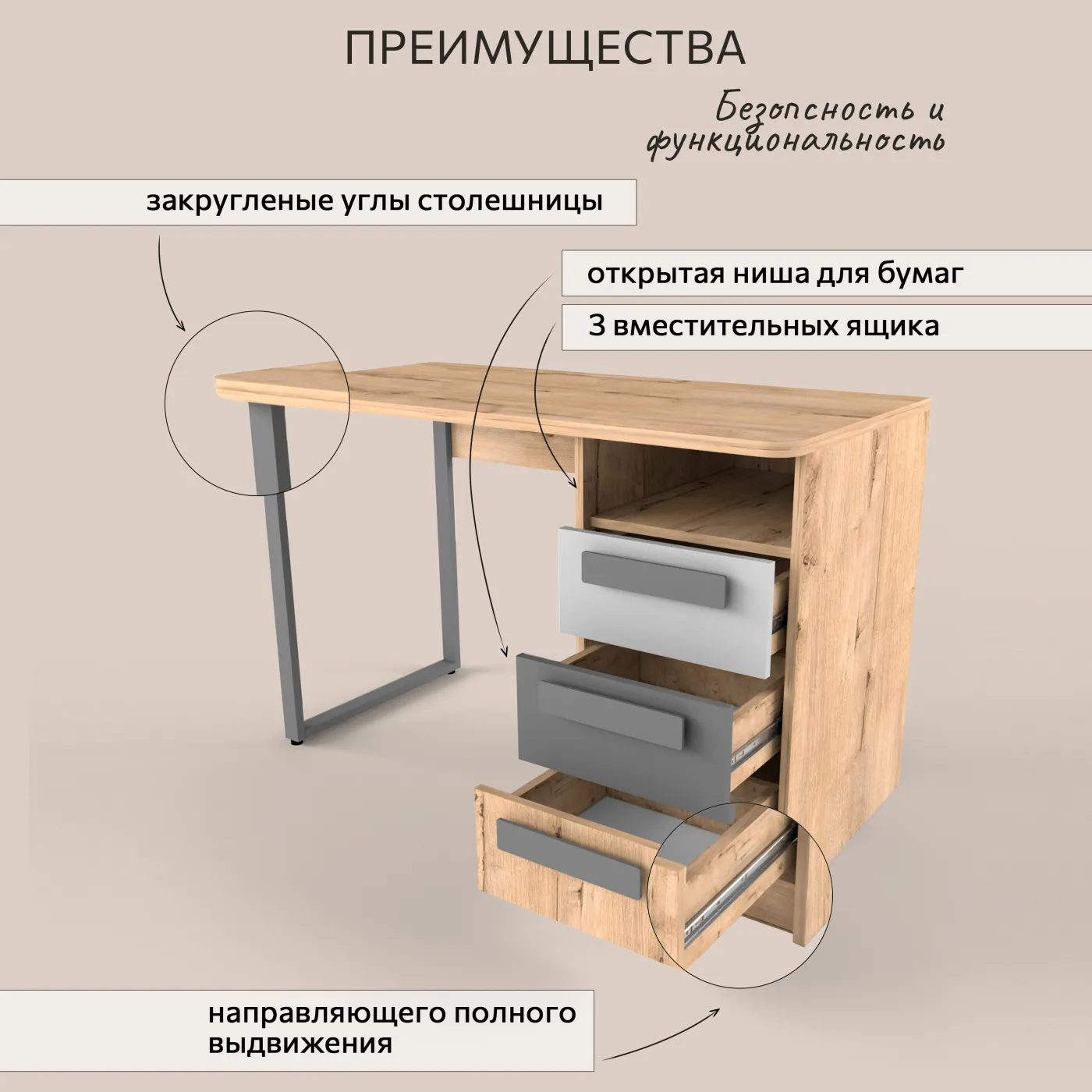 Уголок школьника «Современный Лофт» 3