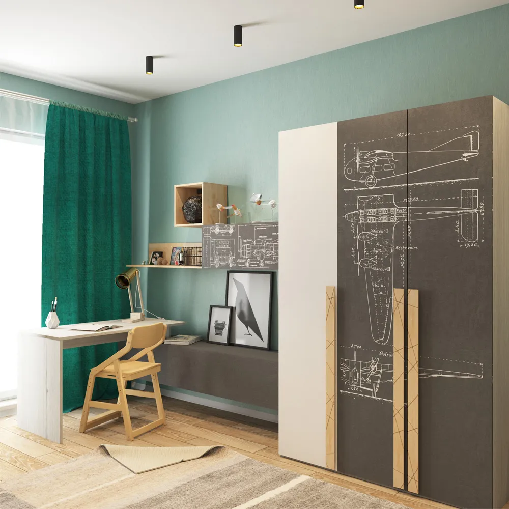 Шкаф с фотопечатью «Авиатор» 5