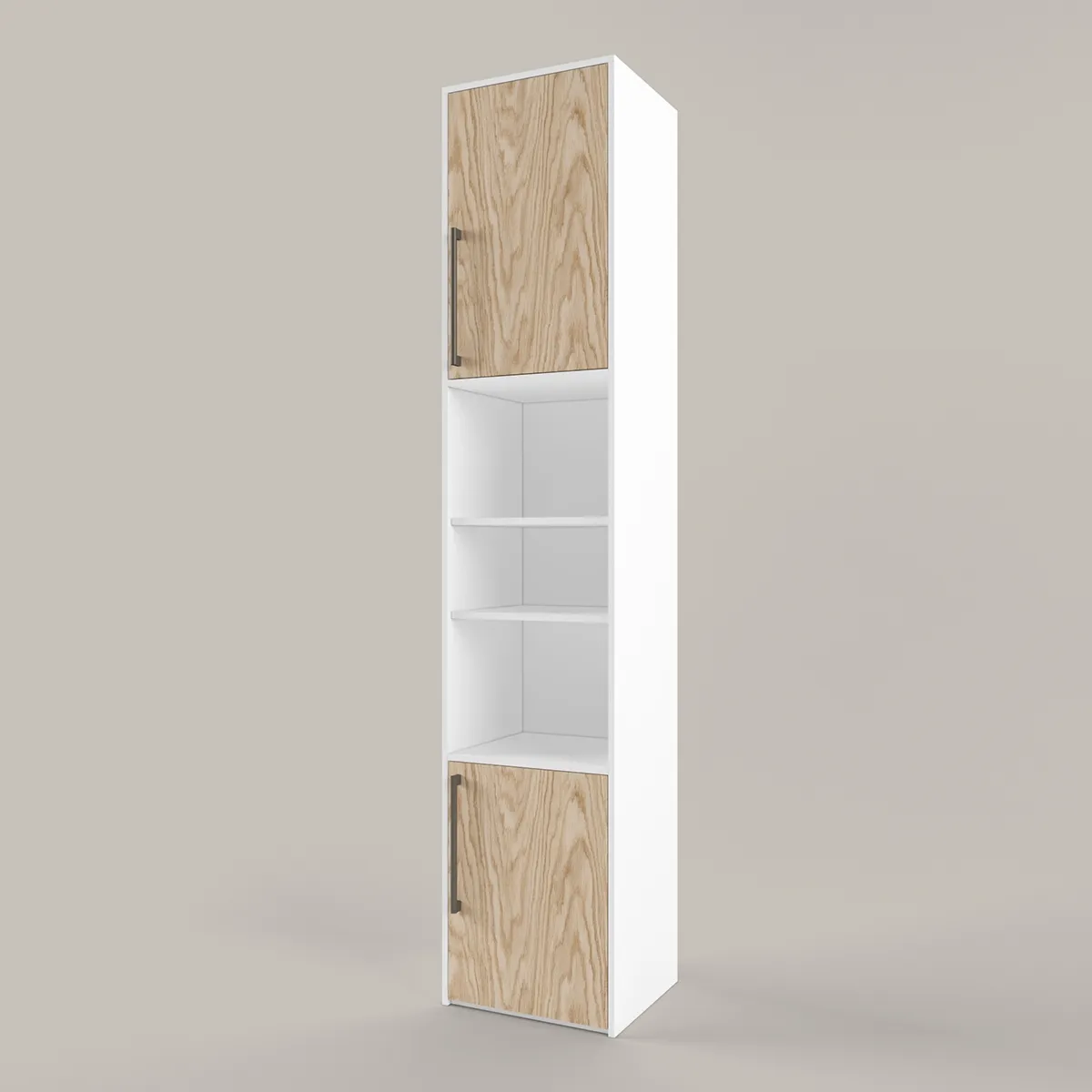 Стеллаж Тури Белый Графит 1