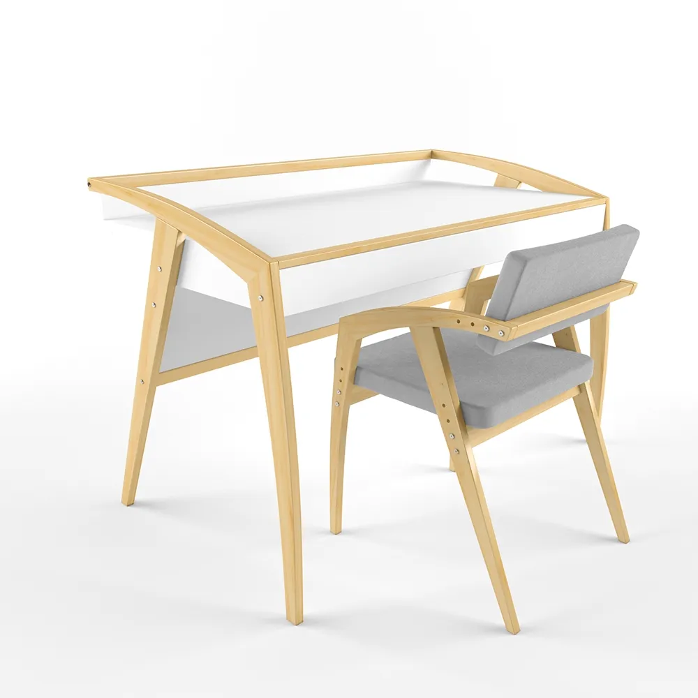 img-Стул регулируемый «Бруно» Микровелюр светло-серый 5