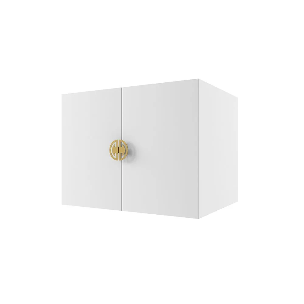 img-Антресоль для шкафа Мишель Белый Золото 1