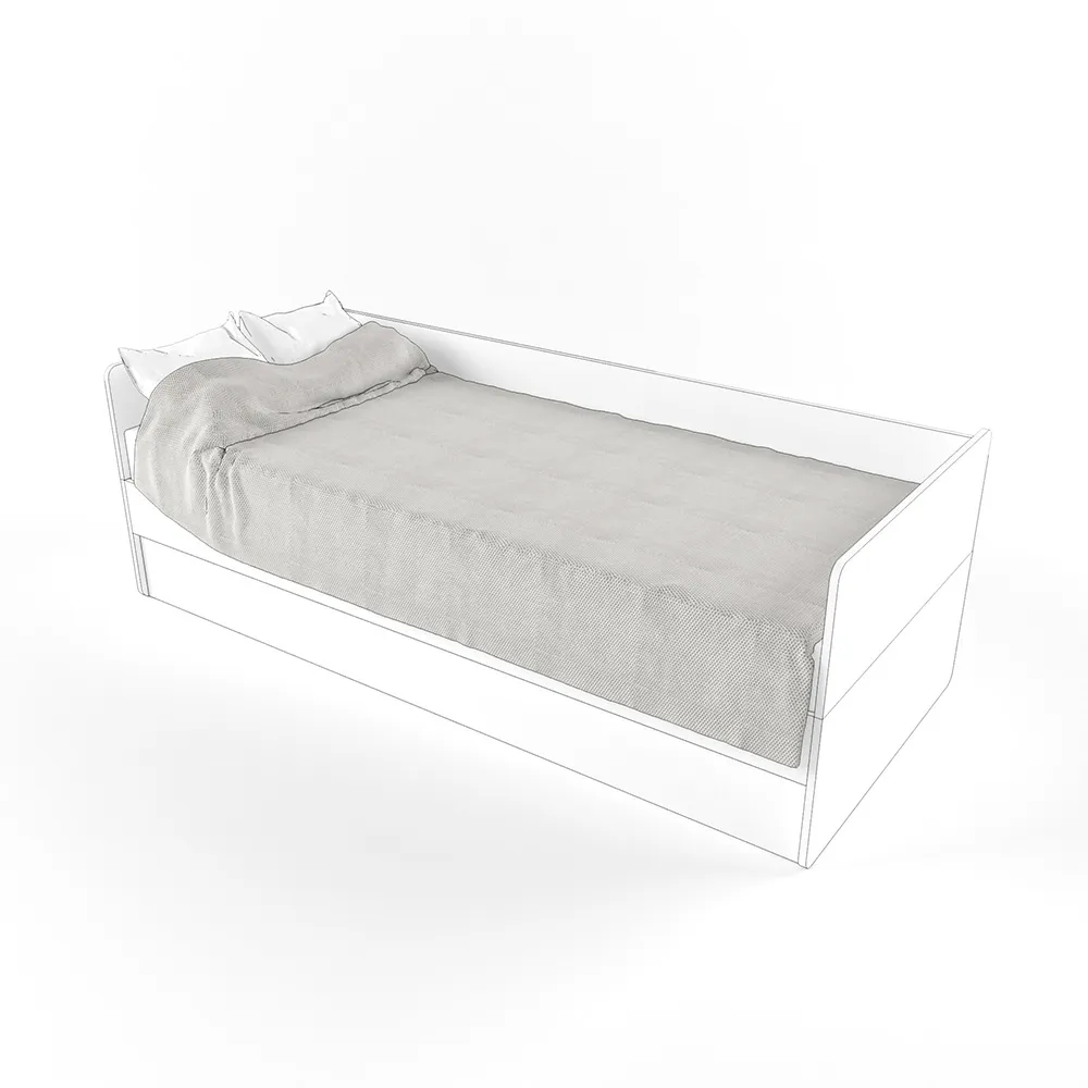 img-Покрывало для кровати велюр CITUS белый 2100 1