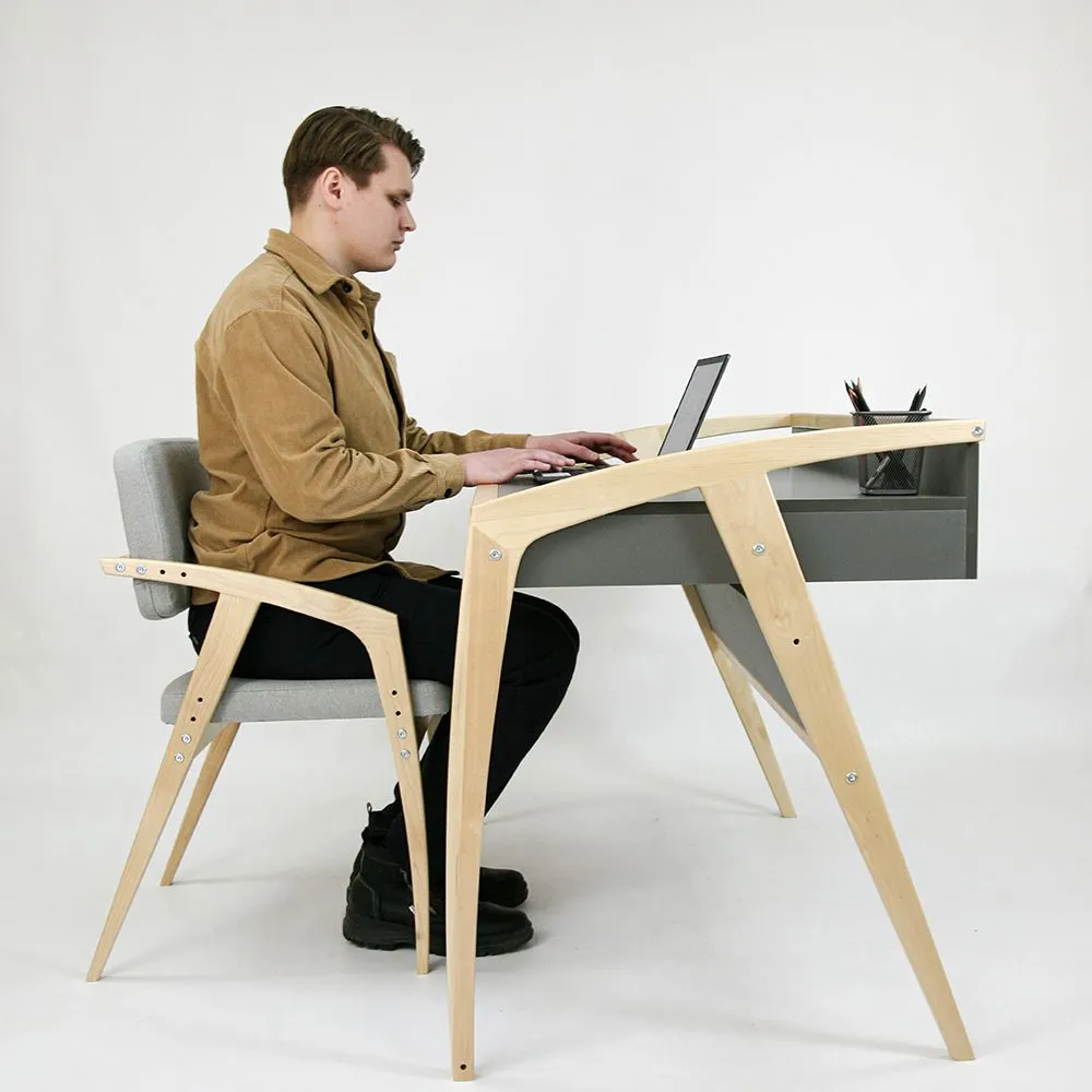 Стол «Бруно» темно-серый 13