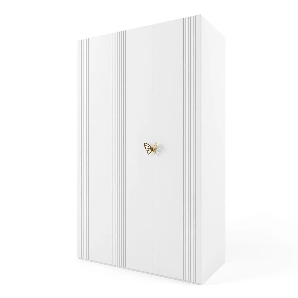 Шкаф 3х створчатый Мишель Белый Золото