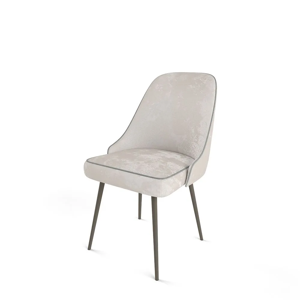 Стул «Афродита» Латте / Графитовые ножки
