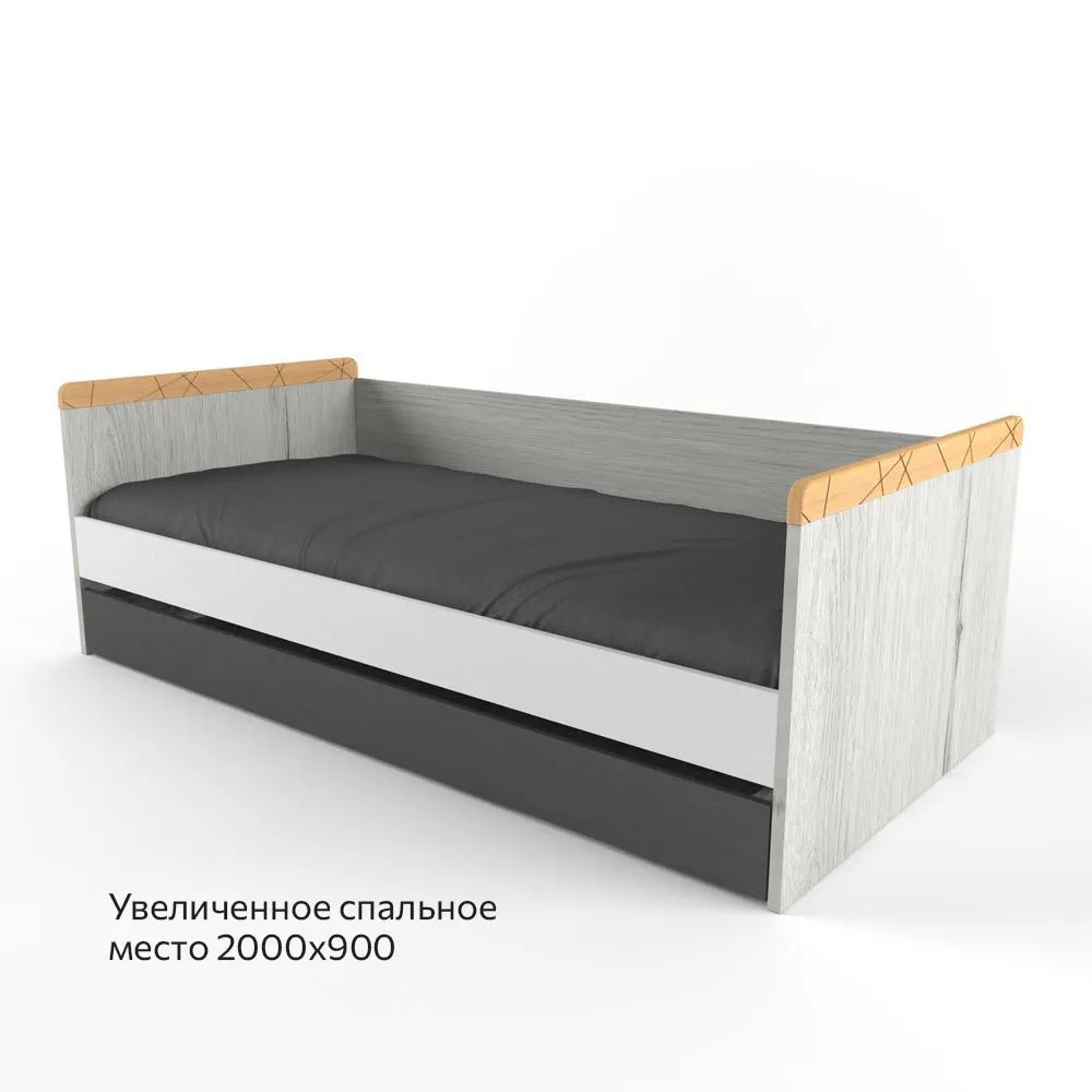 Кровать большая с доп. спальным местом  1