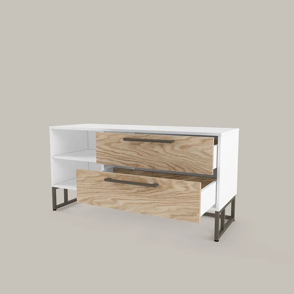 Тумба ТV Тури Белый Графит 2