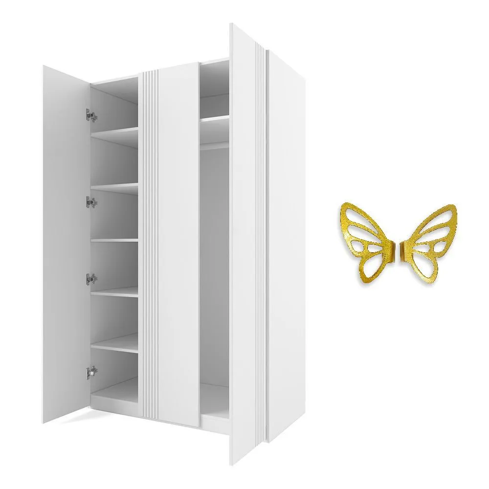 Шкаф 3х створчатый Мишель Белый 2