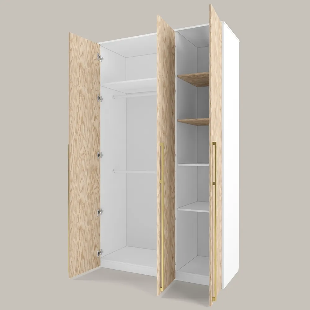 Шкаф 3х створчатый Тури Белый 2