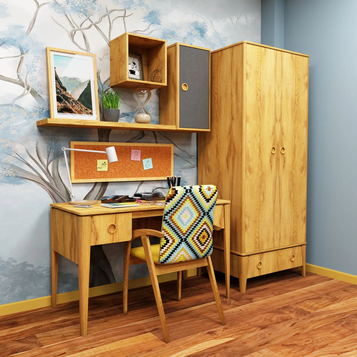 Шкаф 2-х створчатый «Тэль» 9