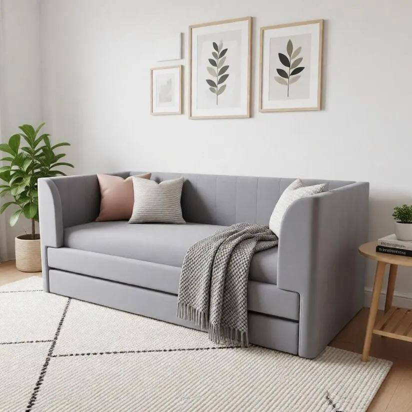 Наматрасник на резинке серый 3