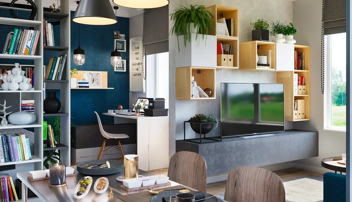 img-Полка Куб с фасадом белая 3