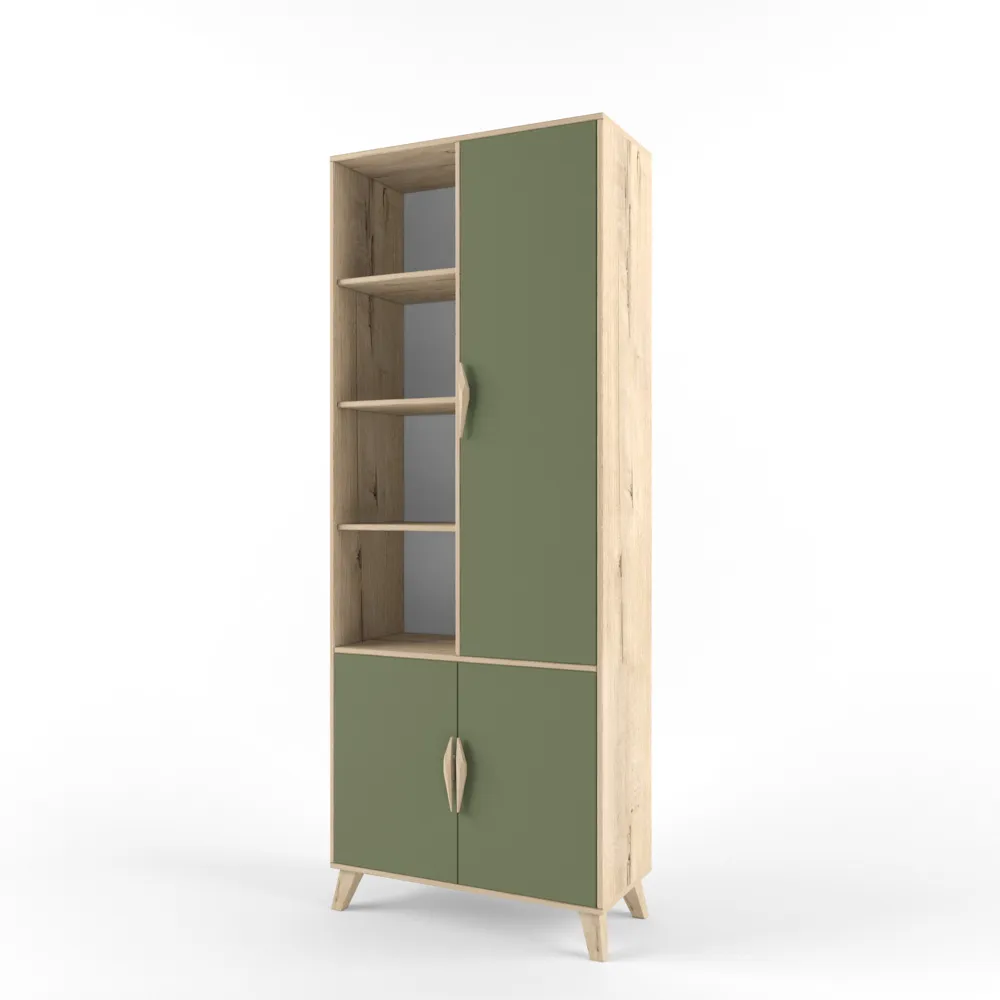  Стеллаж широкий  Дуб Ирландский 1